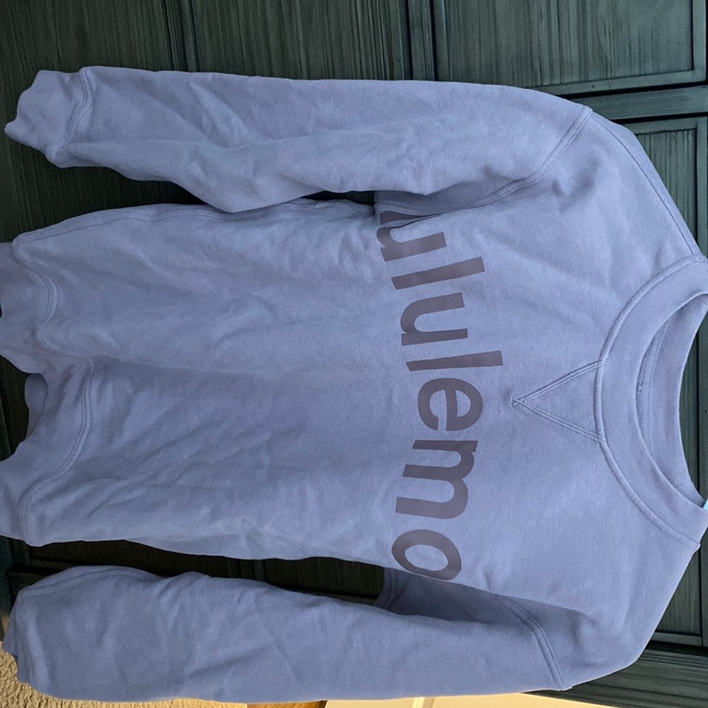 Purple lululemon crew sweatshirt